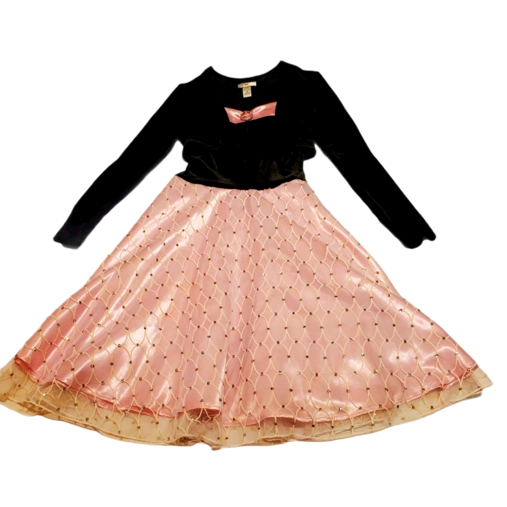 Black and Pink Formal Dress